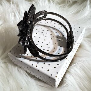 Elegant Black Floral Women's Headband